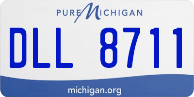 MI license plate DLL8711