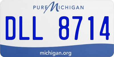 MI license plate DLL8714