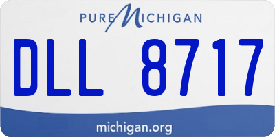 MI license plate DLL8717