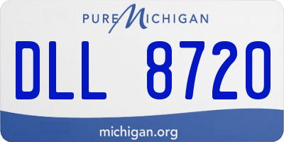 MI license plate DLL8720