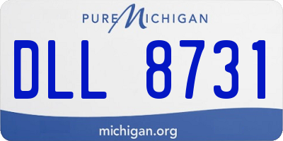 MI license plate DLL8731