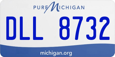 MI license plate DLL8732