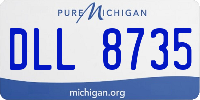 MI license plate DLL8735