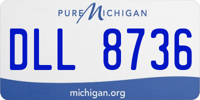 MI license plate DLL8736