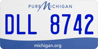 MI license plate DLL8742