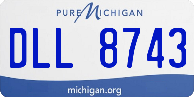 MI license plate DLL8743