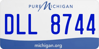MI license plate DLL8744
