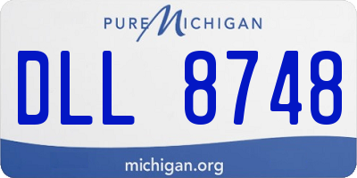 MI license plate DLL8748