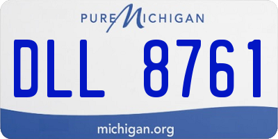 MI license plate DLL8761