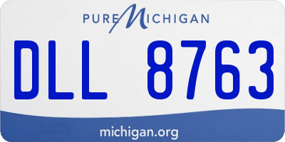 MI license plate DLL8763