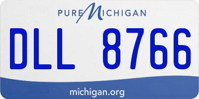 MI license plate DLL8766