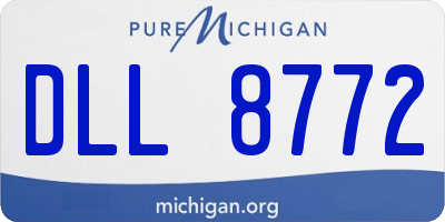 MI license plate DLL8772