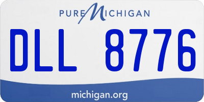 MI license plate DLL8776