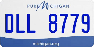 MI license plate DLL8779