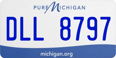 MI license plate DLL8797