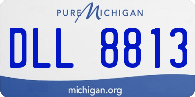 MI license plate DLL8813
