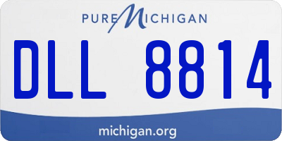 MI license plate DLL8814