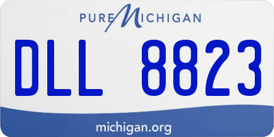 MI license plate DLL8823