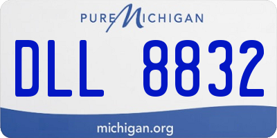 MI license plate DLL8832