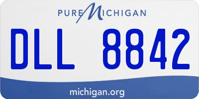 MI license plate DLL8842