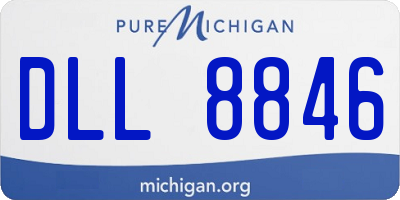 MI license plate DLL8846