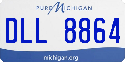 MI license plate DLL8864