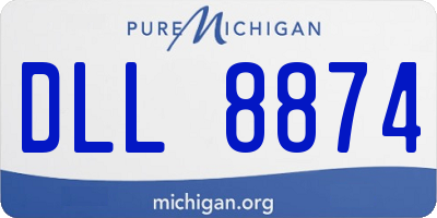 MI license plate DLL8874