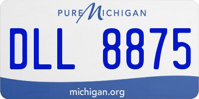 MI license plate DLL8875