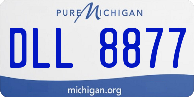 MI license plate DLL8877