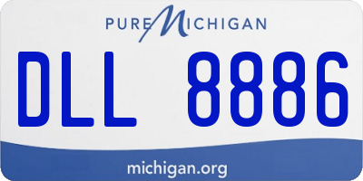 MI license plate DLL8886