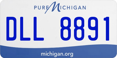 MI license plate DLL8891