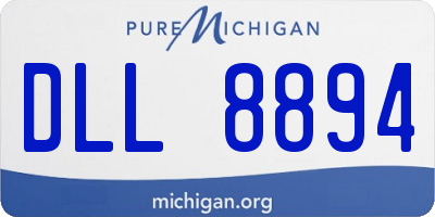 MI license plate DLL8894