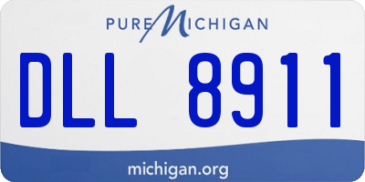 MI license plate DLL8911
