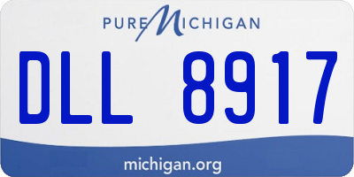 MI license plate DLL8917