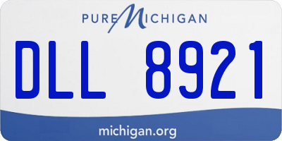 MI license plate DLL8921