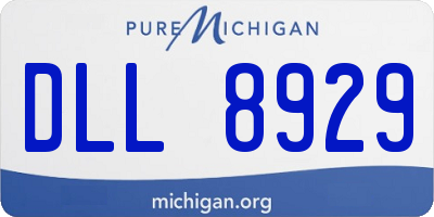 MI license plate DLL8929