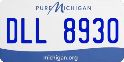 MI license plate DLL8930