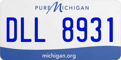 MI license plate DLL8931