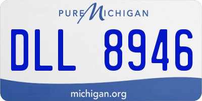 MI license plate DLL8946