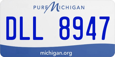 MI license plate DLL8947