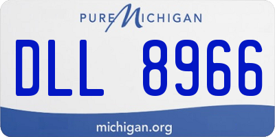 MI license plate DLL8966