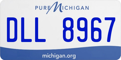 MI license plate DLL8967