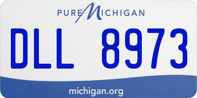 MI license plate DLL8973