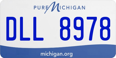 MI license plate DLL8978