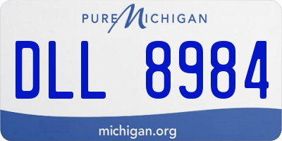 MI license plate DLL8984