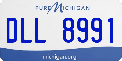 MI license plate DLL8991