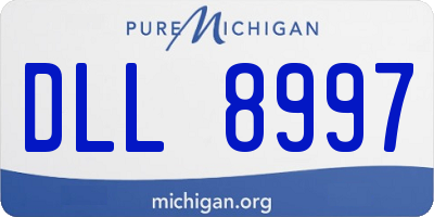 MI license plate DLL8997