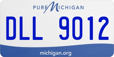 MI license plate DLL9012