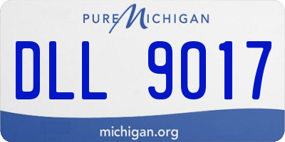 MI license plate DLL9017