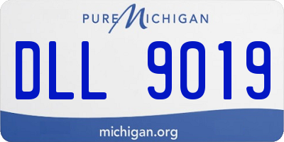 MI license plate DLL9019